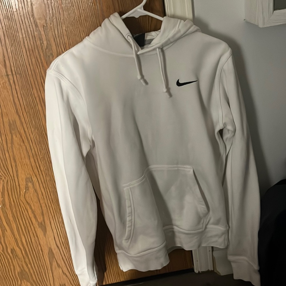 This is the white Nike pull over hoodie!